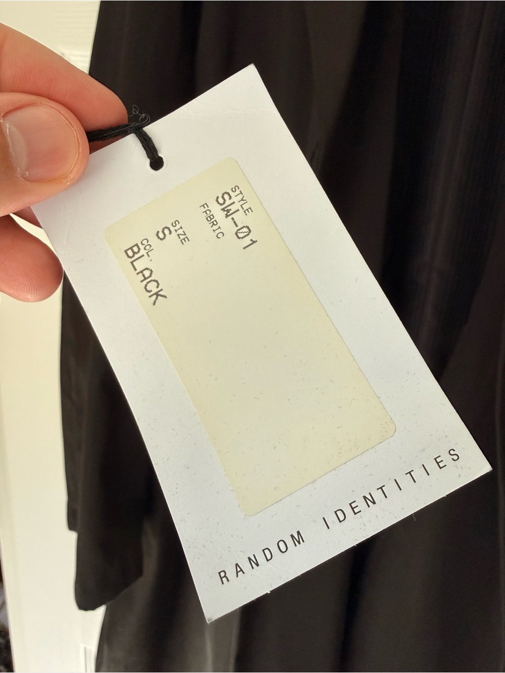 Men's Black Trench Coat with Zip-Sleeve Detail - Picture 6 of 8